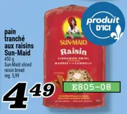 Marché Richelieu PAIN TRANCHÉ AUX RAISINS SUN‑MAID | SUN-MAID SLICED RAISIN BREAD offer