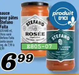 Marché Richelieu SAUCE POUR PÂTES STEFANO FAITA | STEFANO PASTA SAUCE offer
