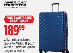 Canadian Tire American Tourister Vector 28˝ Hardside Spinner Luggage offer