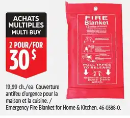 Canadian Tire Emergency Fire Blanket for Home & Kitchen offer