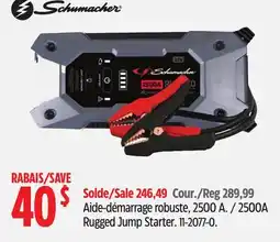 Canadian Tire Schumacher 2500A Rugged Jump Starter offer
