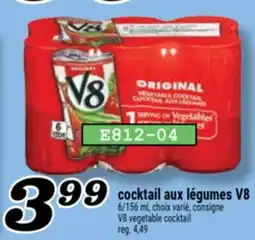 Marché Richelieu COCKTAIL AUX LÉGUMES V8 | V8 VEGETABLE COCKTAIL offer