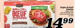 Marché Richelieu BURGERS DE BOEUF SELECTION | SELECTION FROZEN BEEF BURGERS offer