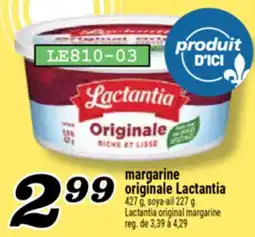 Marché Richelieu MARGARINE ORIGINALE LACTANTIA | LACTANTIA ORIGINAL MARGARINE offer