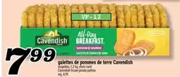 Marché Richelieu GALETTES DE POMMES DE TERRE CAVENDISH | CAVENDISH FROZEN POTATO PATTIES offer