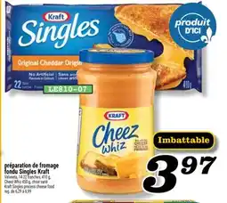 Marché Richelieu PRÉPARATION DE FROMAGE FONDU SINGLES KRAFT | KRAFT SINGLES PROCESS CHEESE FOOD offer