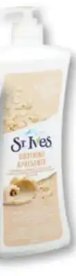 Familiprix ST. IVES, Body lotion, 600 ml or Abricot scrub, 300 ml offer