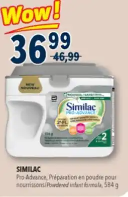 Familiprix SIMILAC, Pro-Advance, Powdered infant formula, 584 g to 638 g offer