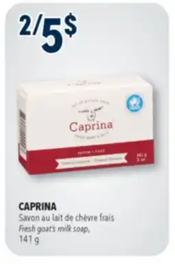 Familiprix CAPRINA, Fresh goat's milk soap, 141 g offer
