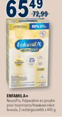 Familiprix ENFAMIL A+, Powdered infant formula, 2 refills x 445 g offer
