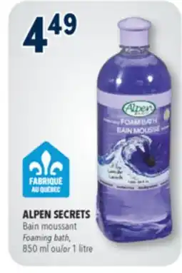 Familiprix ALPEN SECRETS, Foaming bath, 1 litre offer