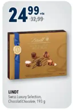 Familiprix LINDT, Swiss Luxury Selection, Chocolate, 193 g offer