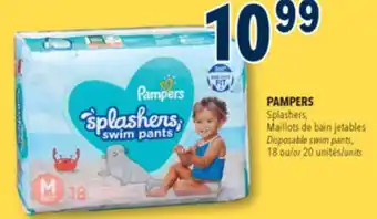 Familiprix PAMPERS, Splashers, Disposable swim pants, 18 or 20 units offer