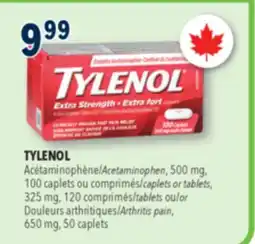Familiprix TYLENOL, Acetaminophen, 500 mg, 100 tablets offer