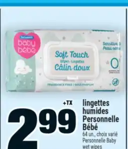 Super C lingettes humides Personnelle Bébé | Personnelle Baby wet wipes offer