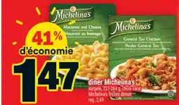 Super C dîner Michelina's | Michelina's frozen dinner offer