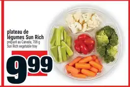 Super C plateau de légumes Sun Rich | Sun Rich vegetable tray offer