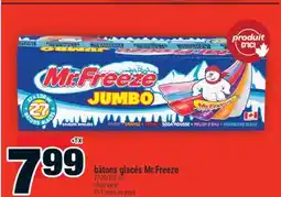 Super C bâtons glacés Mr.Freeze | Mr.Freeze ice pops offer