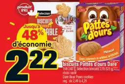 Super C biscuits Pattes d'ours Dare | Dare Bear Paws cookies offer
