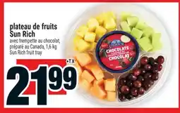 Super C plateau de fruits Sun Rich | Sun Rich fruit tray offer