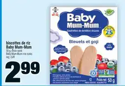 Super C biscottes de riz Baby Mum-Mum | Baby Mum-Mum rice rusks offer