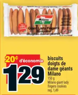 Super C biscuits doigts de dame géants Milano | Milano giant lady fingers cookies offer