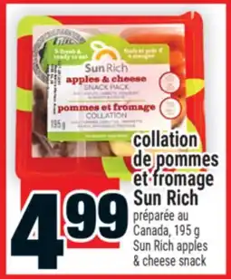 Super C collation de pommes et fromage Sun Rich | Sun Rich apples & cheese snack offer