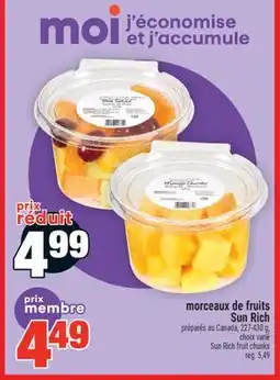 Super C morceaux de fruits Sun Rich | Sun Rich fruit chunks offer