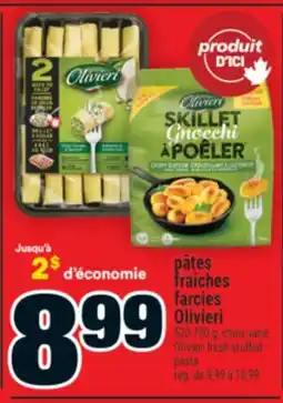 Super C pâtes fraîches farcies Olivieri | Olivieri fresh stuffed pasta offer