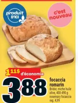 Super C focaccia romarin | rosemary focaccia offer