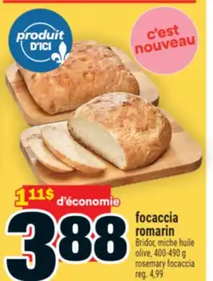 Super C focaccia romarin | rosemary focaccia offer