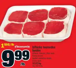 Super C biftecks tournedos bardés | barded tournedos steaks offer