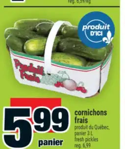 Super C cornichons frais | fresh pickles offer