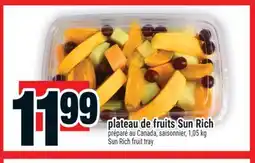 Super C plateau de fruits Sun Rich | Sun Rich fruit tray offer