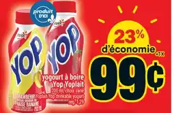 Super C yogourt à boire Yop Yoplait | Yoplait Yop drinkable yogurt offer