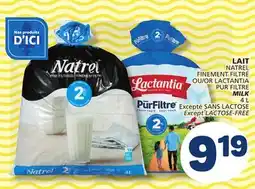 Marché Bonichoix NATREL Or LACTANTIA PUR FILTRE Milk offer