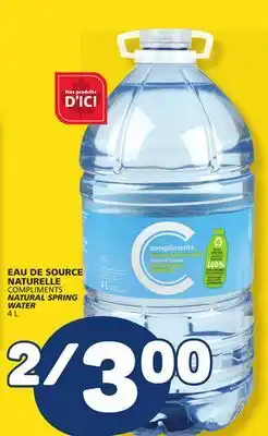 Marché Bonichoix EAU DE SOURCE NATURELLE COMPLIMENTS offer