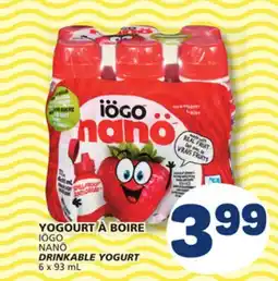Marché Bonichoix IÖGO NANÖ DRINKABLE YOGURT offer