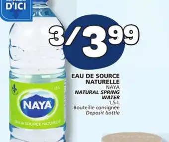 Marché Bonichoix NAYA NATURAL SPRING WATER offer
