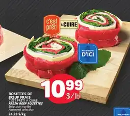 Marché Bonichoix C'EST PRÊT! À CUIRE FRESH BEEF ROSETTES offer