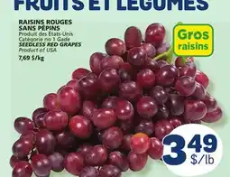 Marché Bonichoix SEEDLESS RED GRAPES offer