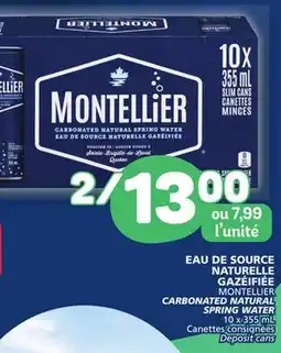Marché Bonichoix MONTELLIER CARBONATED NATURAL SPRING WATER offer