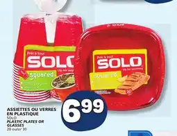 Marché Bonichoix SOLO PLASTIC PLATES OR GLASSES offer