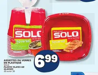 Marché Bonichoix SOLO PLASTIC PLATES OR GLASSES offer