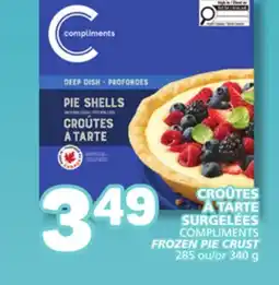 Marché Bonichoix COMPLIMENTS FROZEN PIE CRUST offer