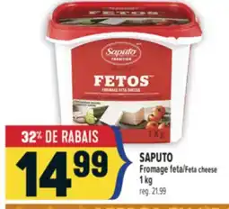 Marché Adonis SAPUTO FROMAGE FETA | SAPUTO FETA CHEESE offer