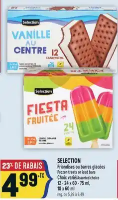 Marché Adonis SELECTION FRIANDISES OU BARRES GLACÉES | SELECTION FROZEN TREATS OR ICED BARS offer