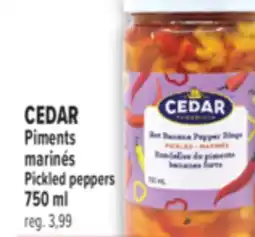 Marché Adonis CEDAR PIMENTS MARINÉS | CEDAR PICKLED PEPPERS offer