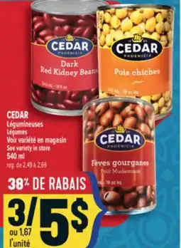 Marché Adonis CEDAR LÉGUMINEUSES | CEDAR LÉGUMES offer