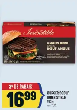 Marché Adonis BURGER BOEUF IRRÉSISTIBLE offer